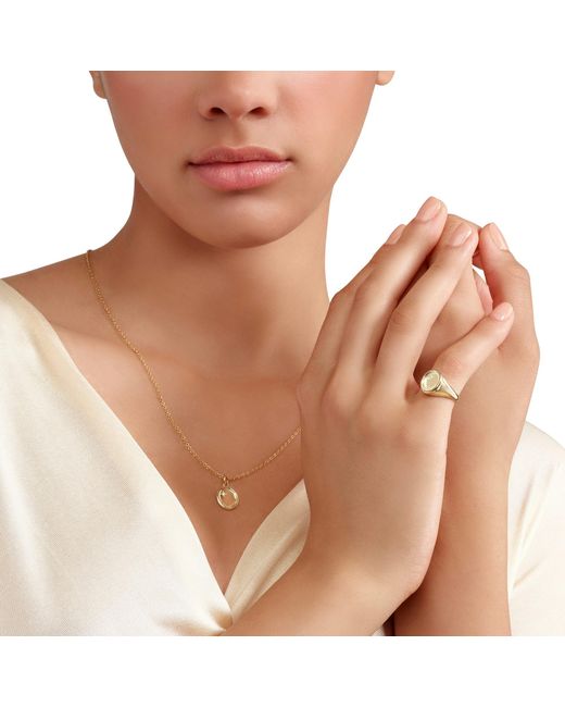 Dodo Metallic Diamond Signet Charm