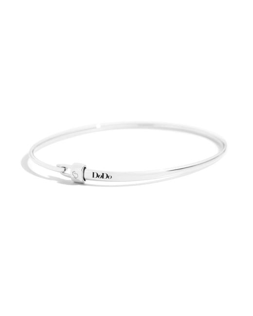 Bracciale Bangle Essentials Argento di Dodo in White
