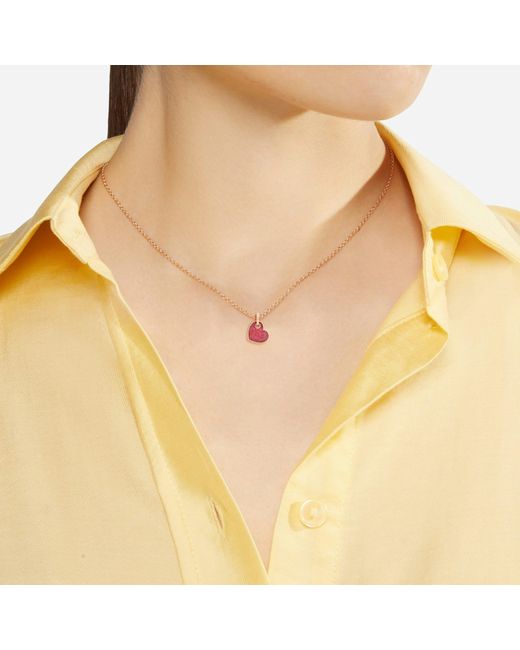 Dodo Red Rose & Enamel Heart Charm
