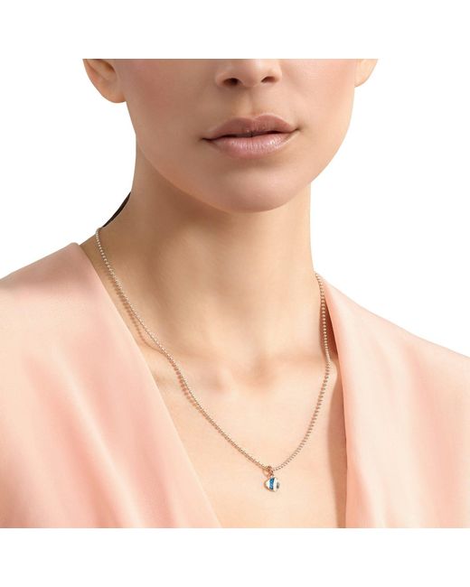 Dodo Metallic Rose & Enamel Angel Fish Charm