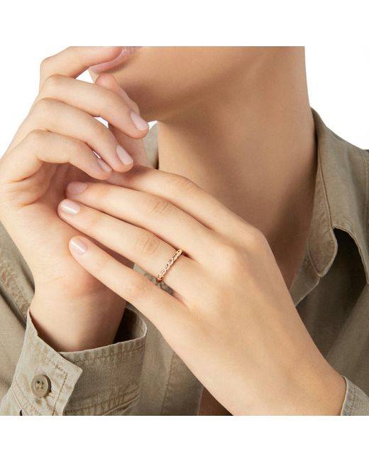 Dodo Metallic Rose Granelli Ring
