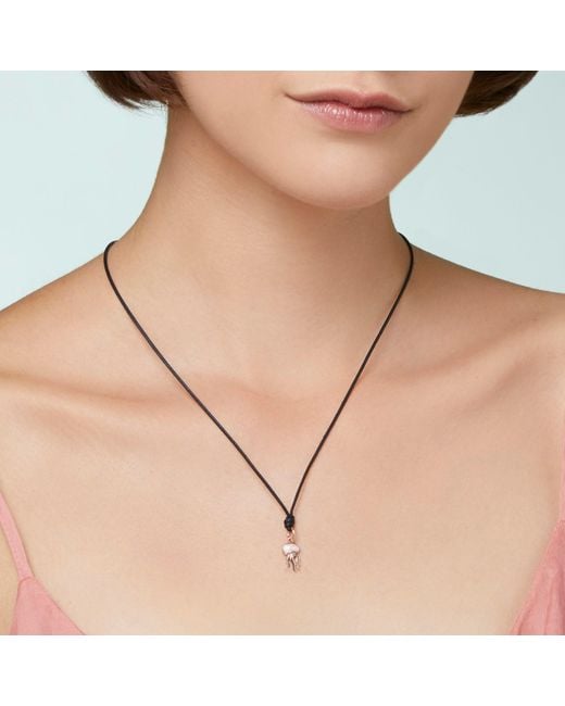 Dodo Pink Rose & Enamel Jellyfish Charm