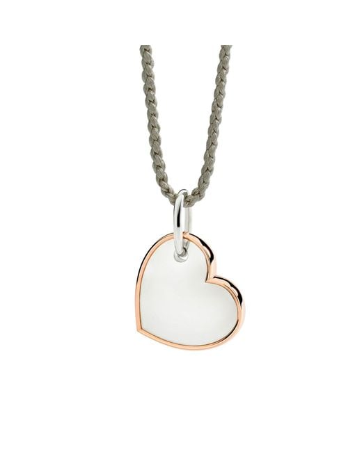 Dodo Metallic Rose Xl Heart Charm