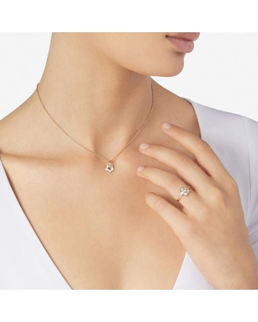 Dodo White Rose & Diamond Flower Charm