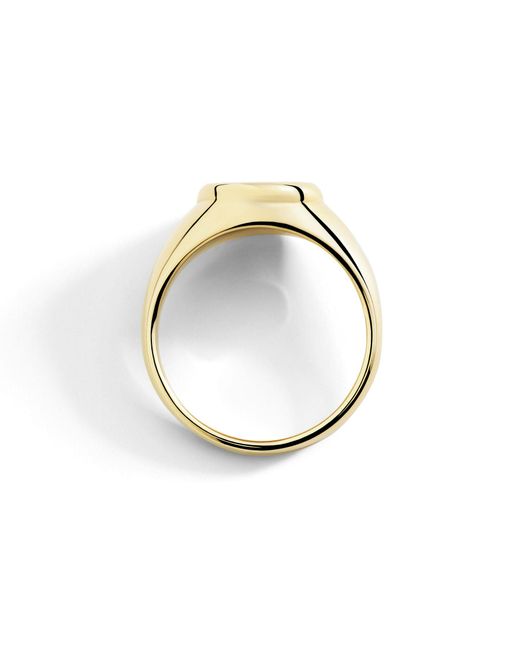 Dodo Metallic Diamond Signet Ring