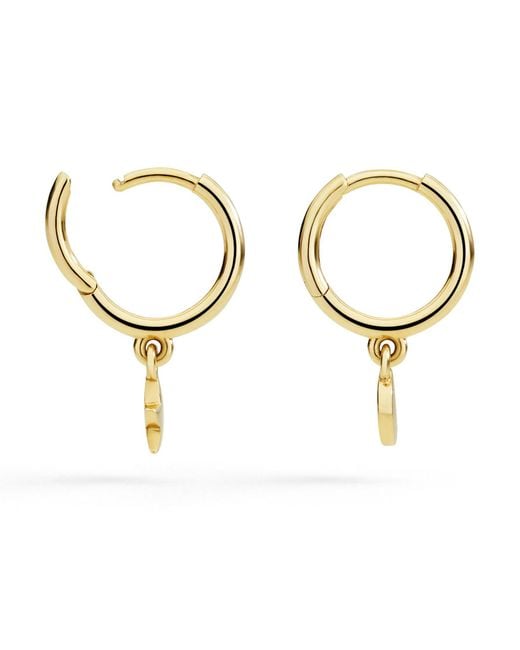 Dodo Metallic Star & Moon Hoop Earrings