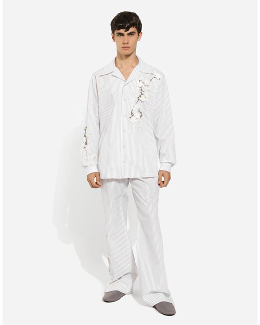 Dolce & Gabbana White Pantalone for men