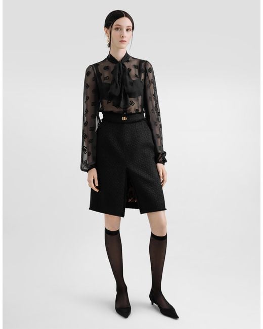 Gonna Midi di Dolce & Gabbana in Black