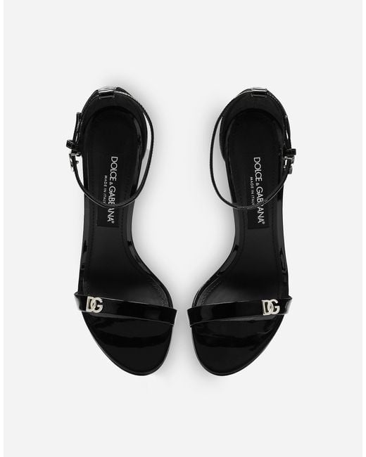 Dolce & Gabbana Black Sandalo