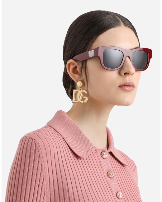 メンズ Dolce & Gabbana Dna Sunglasses Red