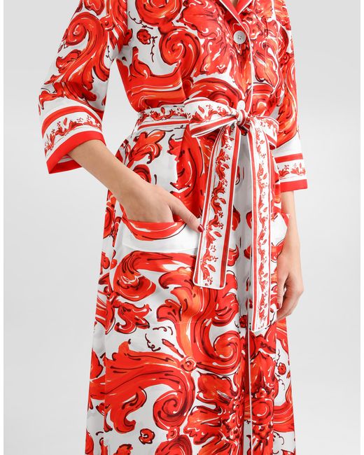 Dolce & Gabbana Red Cappotto