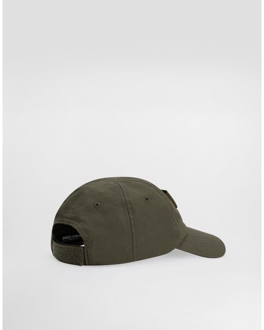 Dolce & Gabbana Green Ripstop Baseball Cap for men