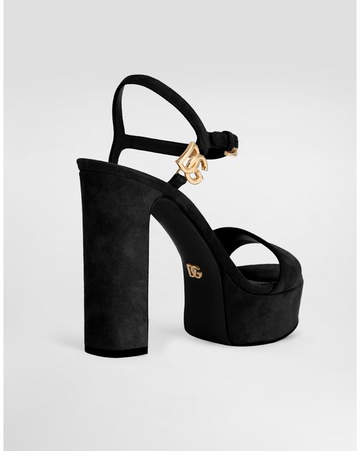 Dolce & Gabbana Black Sandalo Plt