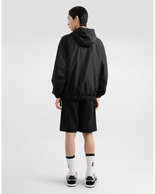 Giubbotto Con Cappuccio di Dolce & Gabbana in Black da Uomo