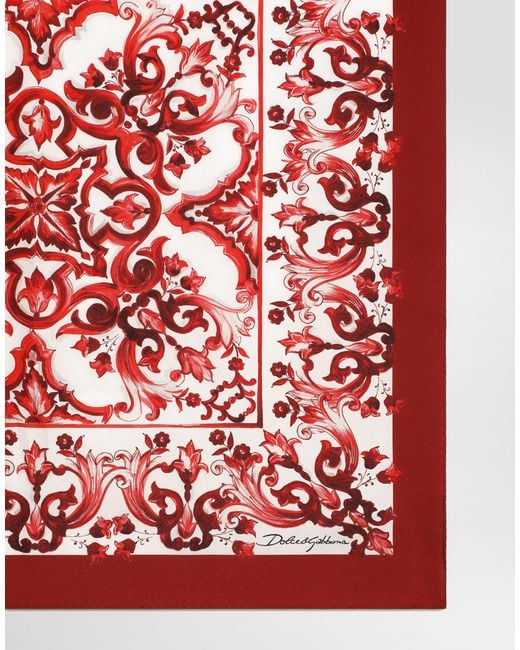 Dolce & Gabbana Red Bandana 50X50 for men
