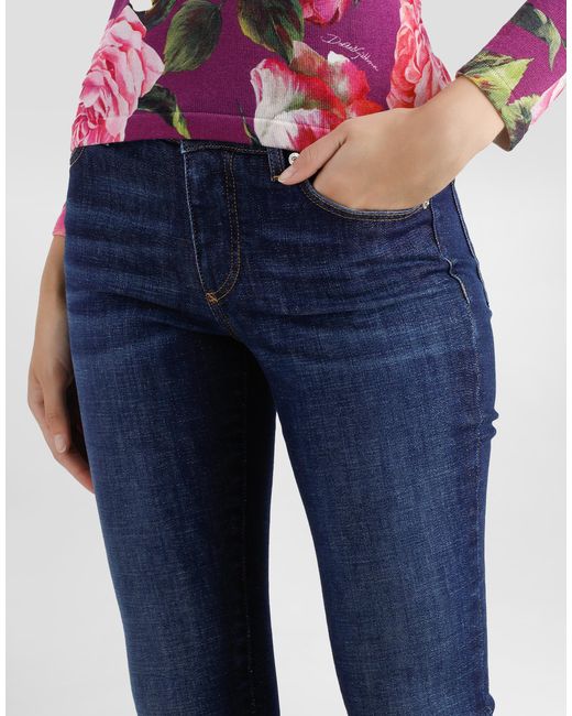Dolce & Gabbana Blue Skinny Denim Jeans