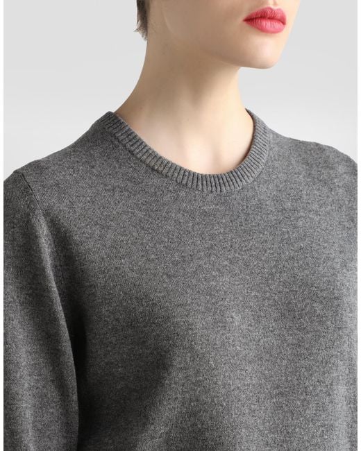 Dolce & Gabbana Cashmere Pullover Gray
