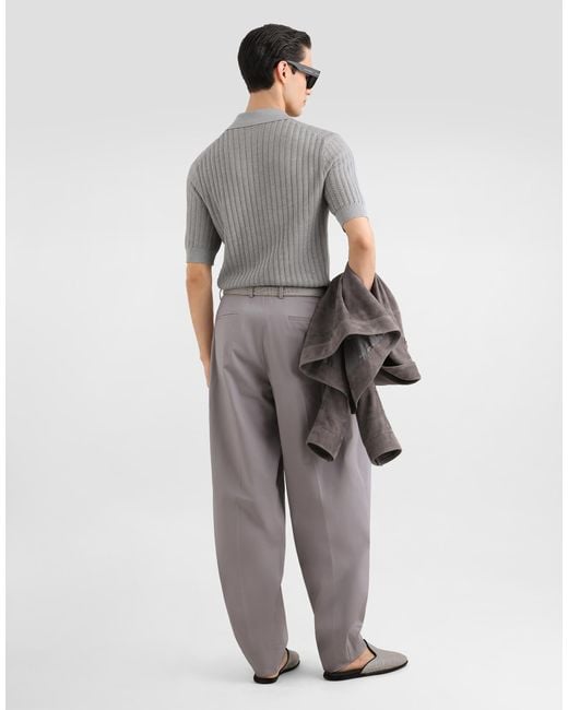 Dolce & Gabbana Gray Polo M/C for men