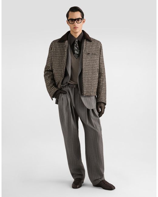 Dolce & Gabbana Natural Cashmere Pullover for men