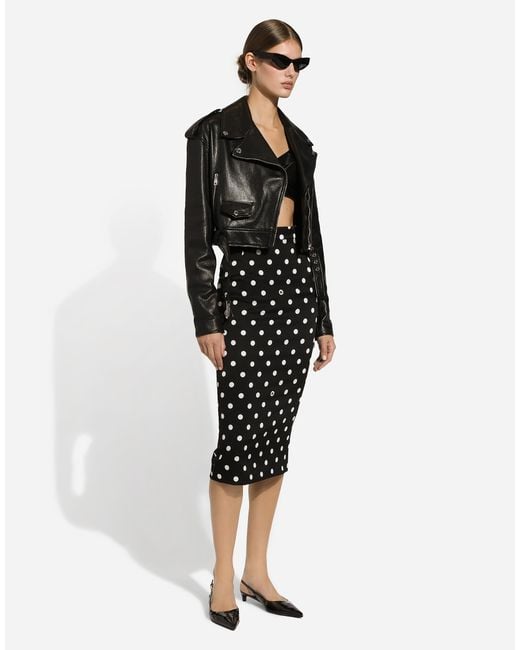 Dolce & Gabbana Black Leather Jackets