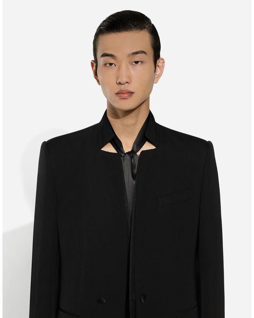 気品【Dolce & Gabbana】ウール シングルブレスト ジャケット Dolce & Gabbana シングルブレストウールシルクブレザー