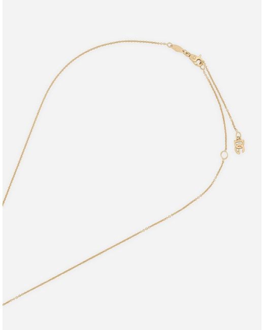 Dolce & Gabbana White Monochrome Pendant 18-Carat And Citrine Quartz