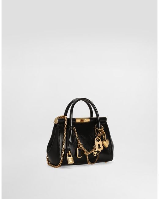 Dolce & Gabbana Black Marlene Day Mini Bag With Charms