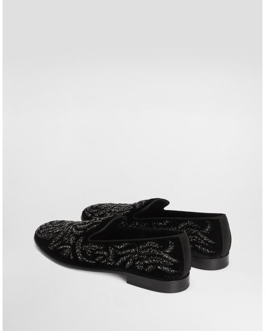 Dolce & Gabbana Black Pantofola for men