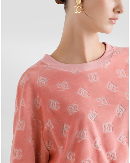 Dolce & Gabbana Pink Logo Sweatshirt