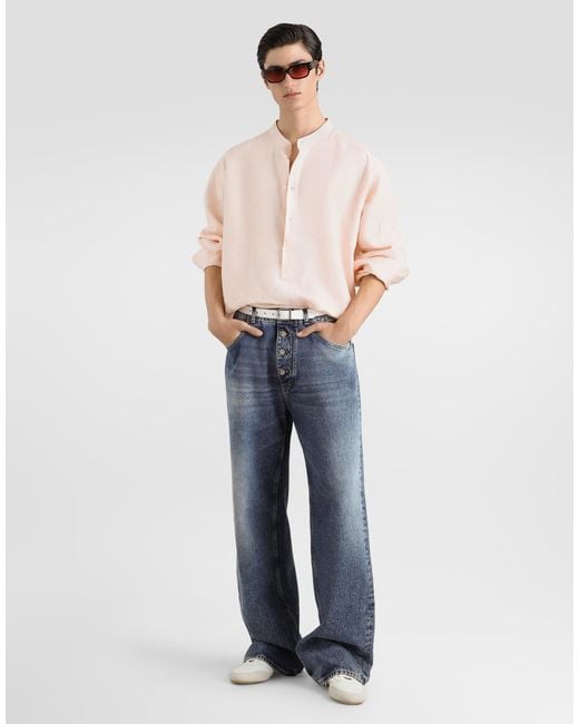Dolce & Gabbana Pink Camicia for men