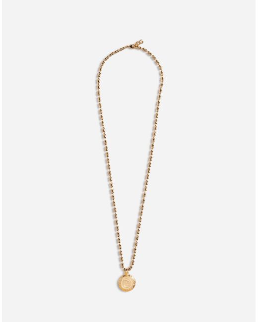 Mens Jewellery Necklaces Metallic Dolce & Gabbana Denim En Chain in Gold for Men 