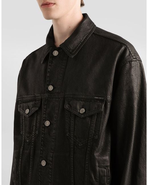 Dolce & Gabbana Black Denim Jacket for men