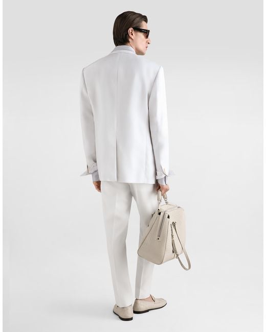 Dolce & Gabbana White Pantalone for men