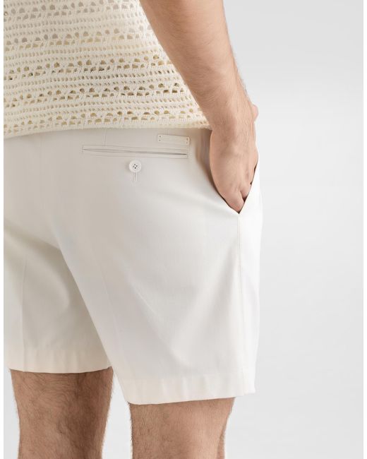 Dolce & Gabbana Natural Fabric Bermuda Shorts for men