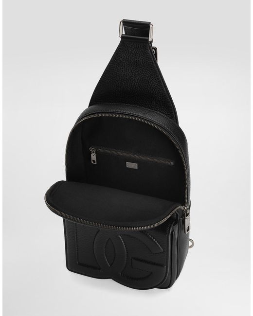 Sac À Dos Avec Bandoulière En Cuir De Cerf Dolce & Gabbana pour homme en coloris Black