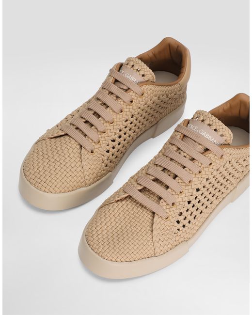 Dolce & Gabbana Natural Portofino Light Strobel Sneakers for men