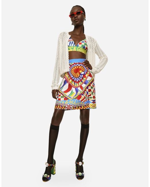 Dolce & Gabbana Natural Short Crochet Jacket