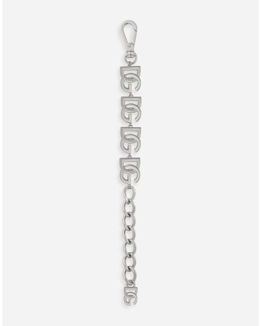 メンズ Dolce & Gabbana Dgロゴ チェーンリンク ブレスレット White