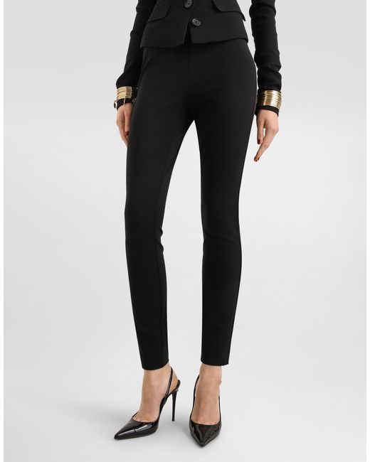 Legging En Jersey Point Milano Dolce & Gabbana en coloris Black