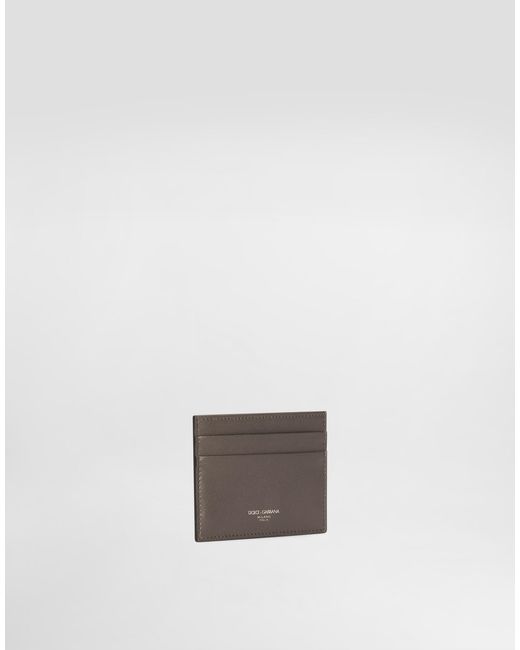 Dolce & Gabbana White Calfskin Card Holder for men