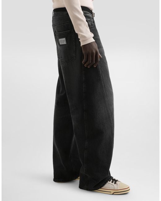 Dolce & Gabbana Multicolor Denim Trousers for men