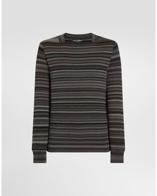 Dolce & Gabbana Black Pull Colloquadro M/L for men