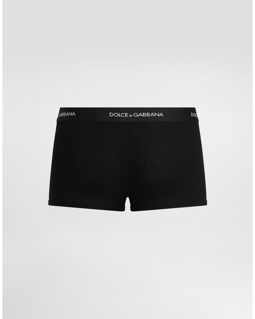 Dolce & Gabbana Black Cotton Jersey Regular-Fit Boxers for men