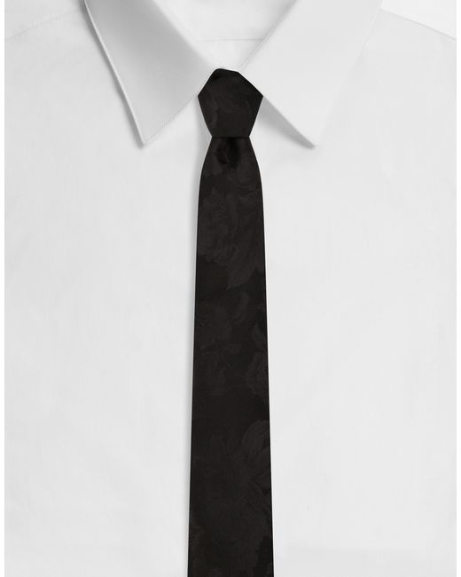 【関税＆送料込み】Dolce & Gabbana Floral-Jacquard Silk Tie メンズ Dolce & Gabbana Floral Silk Jacquard Tie ホワイト | Lyst