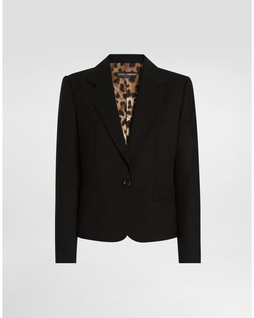 Dolce & Gabbana Black Bi-Stretch Sallia Jacket