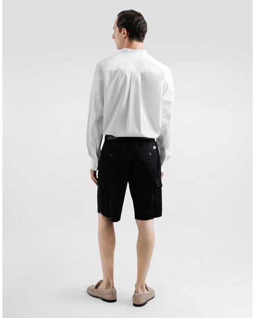 Dolce & Gabbana White Cotton Shirt for men