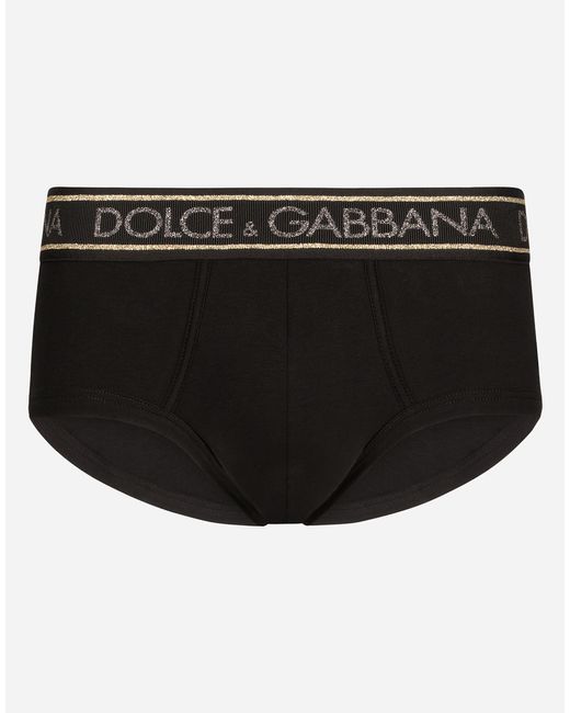 Herren Bekleidung Unterwäsche Dolce & Gabbana Baumwolle Boxershorts bi-elastische Baumwolle D&G-Patch in Schwarz für Herren 