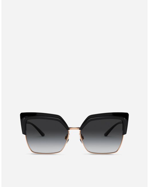 Dolce & Gabbana Black Double Line Sunglasses