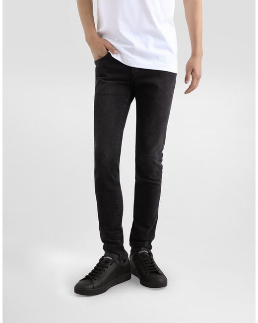 Dolce & Gabbana Black Pantalone for men