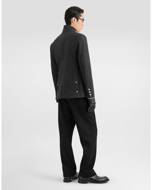 Dolce & Gabbana Black Jersey Jogging Trousers for men